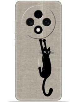 Black cat design Soft Mobile Cover for Oppo F27 (5G)