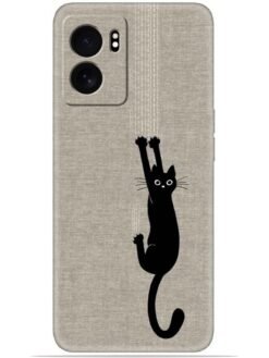 Black cat design Soft Mobile Cover for Oppo A57 (5G)