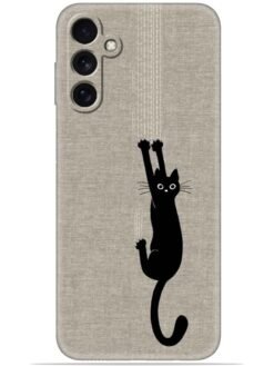 Black cat design Soft Mobile Cover for Samsung Galaxy F34 (5G)