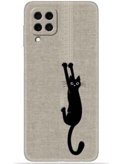 Black cat design Soft Mobile Cover for Samsung Galaxy A22 (4G)