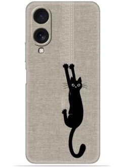Black cat design Soft Mobile Cover for Vivo Y17S