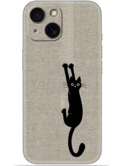Black cat design Soft Mobile Cover for Apple Iphone 15 Plus