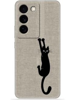 Black cat design Soft Mobile Cover for Vivo Y200E (5G)