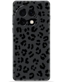 Black leopard print Soft Silicone Mobile Case for Oneplus 13 (5G)