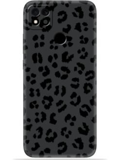 Black leopard print Soft Silicone Mobile Case for Poco C31