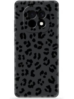 Black leopard print Soft Silicone Mobile Case for Realme C63 (5G)