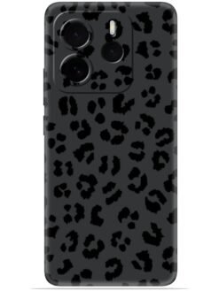 Black leopard print Soft Mobile Cover for Xiaomi Redmi Note 14 (5G)