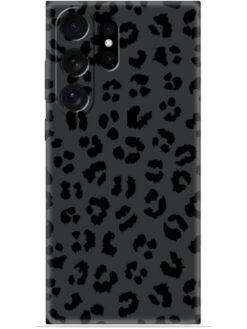 Black leopard print Soft Mobile Cover for Samsung Galaxy S23 Ultra