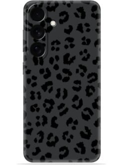 Black leopard print Soft Mobile Cover for Samsung Galaxy S25 Plus