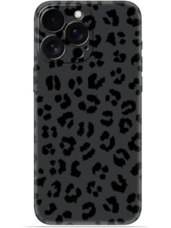 Black leopard print Soft Mobile Cover for Apple Iphone 15 Pro Max