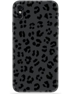 Black leopard print Soft Mobile Cover for Apple Iphone X/Xs