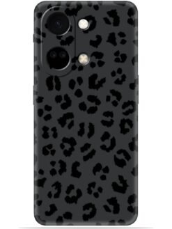 Black leopard print Soft Mobile Cover for Oneplus Nord 3 (5G)