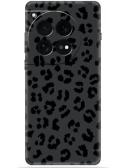 Black leopard print Soft Mobile Cover for Oneplus 12 (5G)