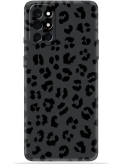 Black leopard print Soft Mobile Cover for Oneplus 9R (5G)