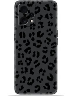 Black leopard print Soft Mobile Cover for Realme 9 (4G)
