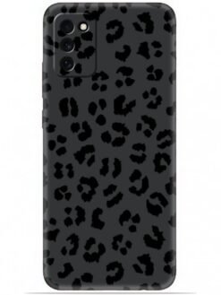 Black leopard print Soft Mobile Cover for Samsung Galaxy F02S