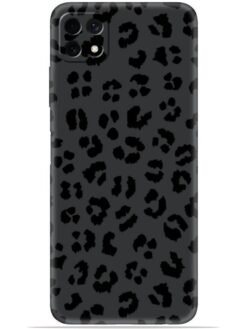 Black leopard print Soft Mobile Cover for Samsung Galaxy A22 (5G)