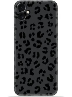Black leopard print Soft Mobile Cover for Samsung Galaxy F04