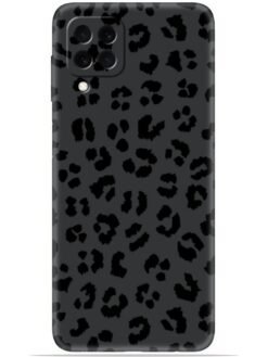 Black leopard print Soft Mobile Cover for Samsung Galaxy M32 (4G)