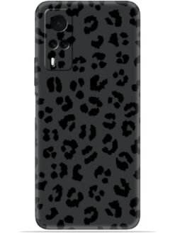 Black leopard print Soft Mobile Cover for Vivo Y53S