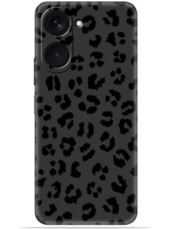 Black leopard print Soft Mobile Cover for Vivo T3 Lite (5G)