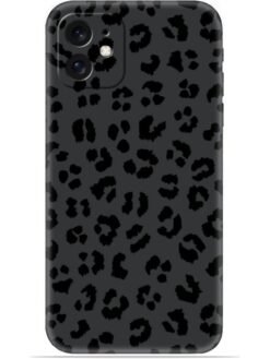 Black leopard print Soft Mobile Cover for Apple Iphone 11