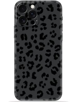 Black leopard print Soft Mobile Cover for Apple Iphone 12 Pro Max