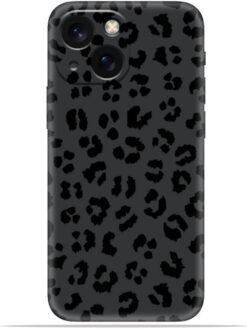Black leopard print Soft Mobile Cover for Apple Iphone 13