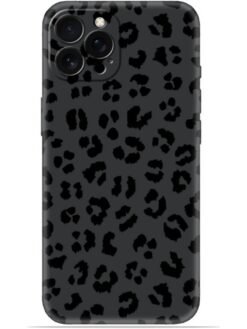 Black leopard print Soft Mobile Cover for Apple Iphone 13 Pro Max