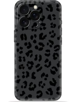 Black leopard print Soft Mobile Cover for Apple Iphone 13 Pro