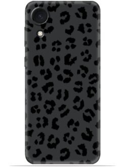 Black leopard print Soft Silicone Mobile Case for Samsung Galaxy A03 Core