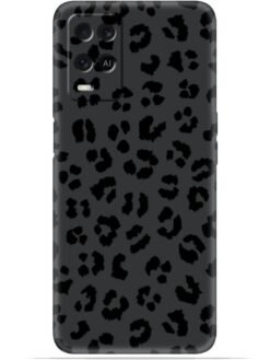Black leopard print Soft Silicone Mobile Case for Oppo A54