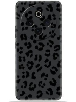 Black leopard print Soft Mobile Cover for Iqoo Z10 (5G)