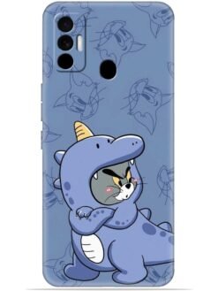 Blue tom and jerry Soft Silicone Mobile Case for Tecno Spark 7