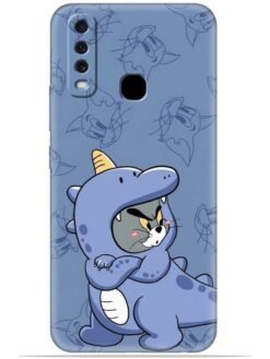 Blue tom and jerry Soft Silicone Mobile Case for Vivo Y12