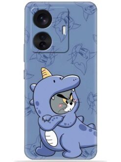 Blue tom and jerry Soft Silicone Mobile Case for Vivo T1 Pro (5G)