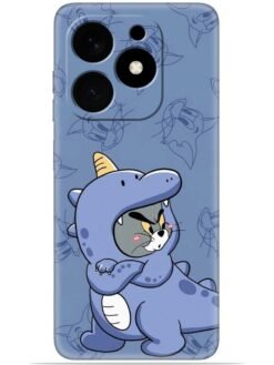 Blue tom and jerry Soft Mobile Cover for Tecno Spark Go (2024)