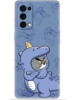 Blue tom and jerry Soft Mobile Cover for Oppo Reno 5 Pro (5G)