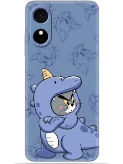 Blue tom and jerry Soft Mobile Cover for Oppo A17
