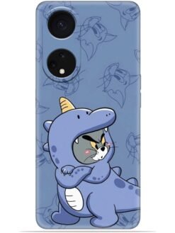 Blue tom and jerry Soft Mobile Cover for Oppo F23 (5G)