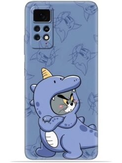 Blue tom and jerry Soft Mobile Cover for Xiaomi Redmi Note 11 Pro (4G)