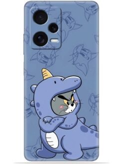 Blue tom and jerry Soft Mobile Cover for Poco X5 (5G)