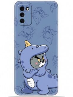 Blue tom and jerry Soft Mobile Cover for Samsung Galaxy F02S