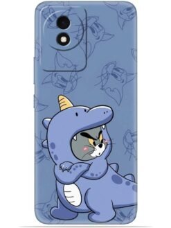 Blue tom and jerry Soft Mobile Cover for Vivo Y02/Y02T