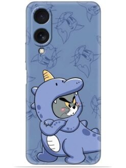 Blue tom and jerry Soft Mobile Cover for Vivo Y28 (5G)