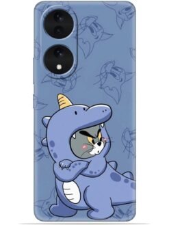 Blue tom and jerry Soft Mobile Cover for Vivo Y100 (5G)/Y100A (5G)