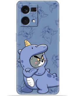 Blue tom and jerry Soft Silicone Mobile Case for Oppo F21 Pro (4G)