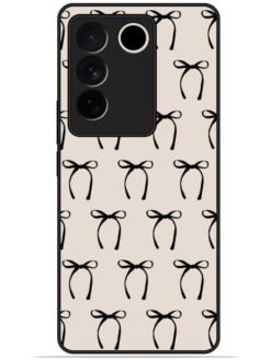 Bow design Glossy Metal TPU Phone Cover for Vivo V27 (5G)