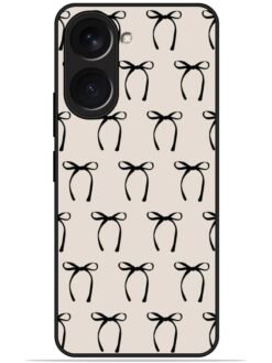 Bow design Glossy Metal TPU Phone Cover for Vivo T3 Lite (5G)