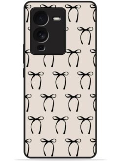 Bow design Glossy Metal TPU Phone Cover for Vivo V25 Pro (5G)